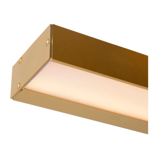 Lucide ALEXA - Lámpara de pared Baño - LED - 1x8W 3000K - IP44 - Oro mate / Latón - detalle 1